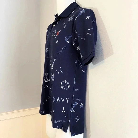 Ralph Lauren Polo Cruise Navy polo shirt Boys Large 14-16 - Picture 4 of 7